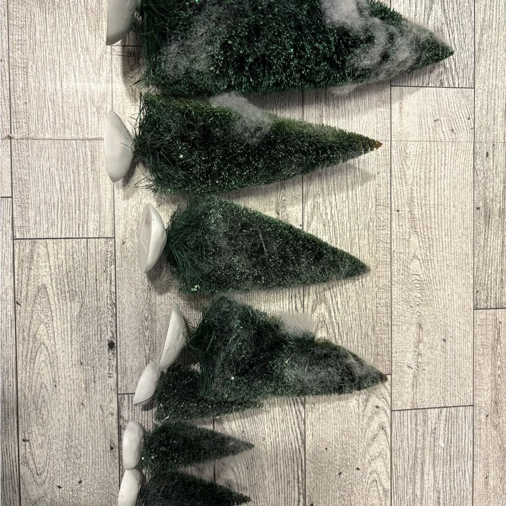 Department 56 Green Miniature Christmas Tree Set